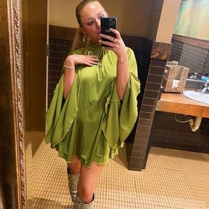 Open back dress mini dress